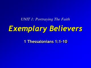 Exemplary Believers