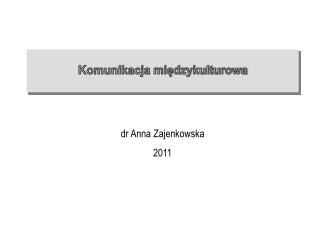 Komunikacja międzykulturowa