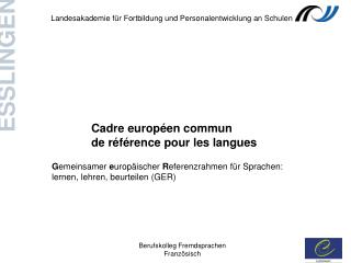 Cadre européen commun de référence pour les langues