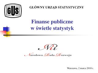 Finanse publiczne w świetle statystyk