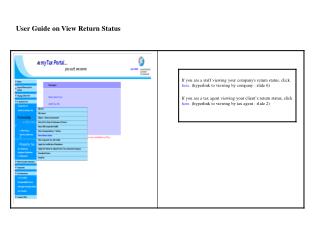 User Guide on View Return Status