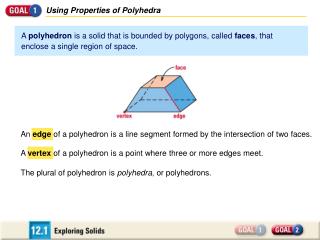 Using Properties of Polyhedra