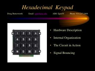 Hexadecimal Keypad