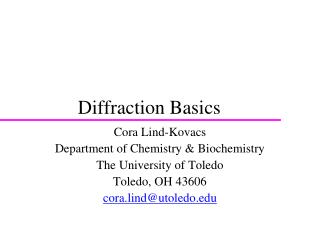 Diffraction Basics