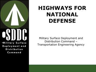 Military Surface Deployment and Distribution Command – Transportation Engineering Agency