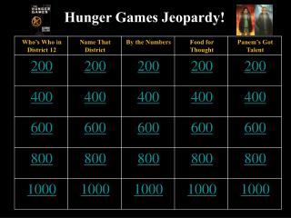 Hunger Games Jeopardy!