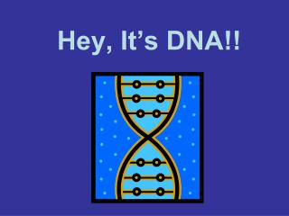 Hey, It’s DNA!!