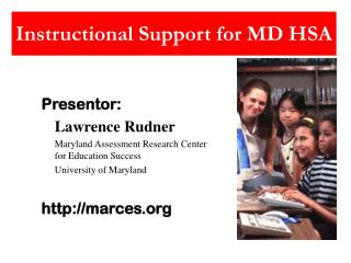 Instructional Support for MD HSA