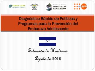 Diagnóstico Rápido de Políticas y Programas para la Prevención del Embarazo Adolescente