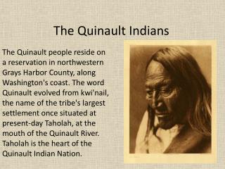 The Quinault Indians