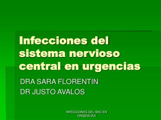 Infecciones del sistema nervioso central en urgencias