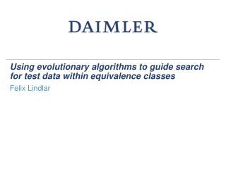 Using evolutionary algorithms to guide search for test data within equivalence classes