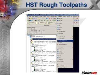 HST Rough Toolpaths