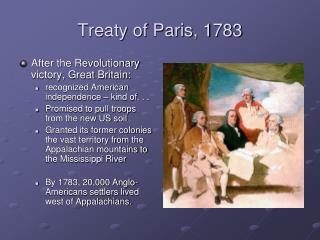 Treaty of Paris, 1783