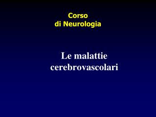 Corso di Neurologia