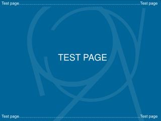TEST PAGE