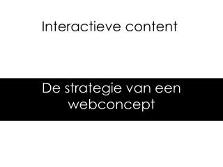 Interactieve content