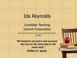 Ida Reynolds