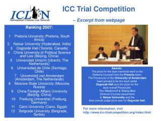 ICC Trial Competition – Excerpt from webpage