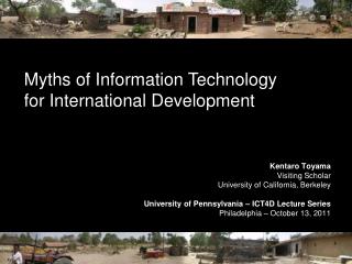 Myths of Information Technology for International Development