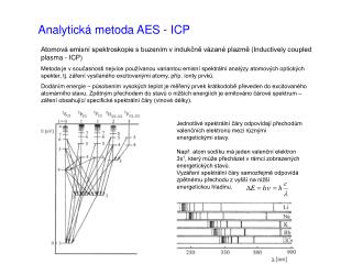 Analytická metoda AES - ICP