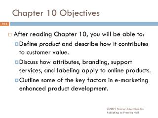 Chapter 10 Objectives