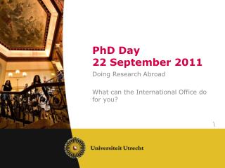 PhD Day 22 September 2011