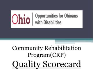 Community Rehabilitation Program(CRP) Quality Scorecard