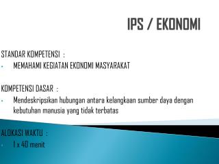IPS / EKONOMI