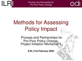 Methods for Assessing Policy Impact