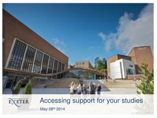 Accessing support for your studies