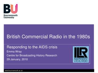 British Commercial Radio in the 1980s