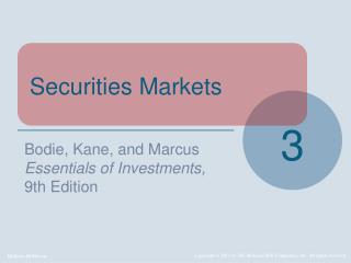 Securities Markets