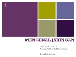 MENGENAL JARINGAN