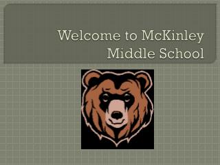Welcome to McKinley Middle School