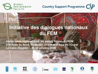 Initiative des dialogues nationaux du FEM