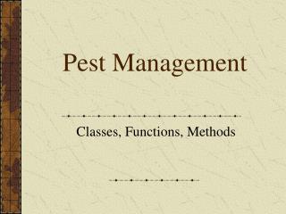 Pest Management