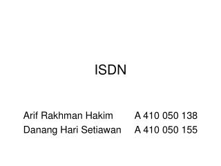 ISDN