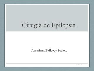 Cirugía de Epilepsia