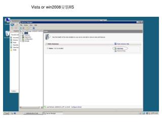 Vista or win2008 安裝 IIS