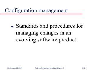 Configuration management