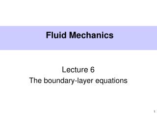 Fluid Mechanics