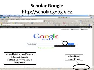 Scholar Google scholar.google.cz