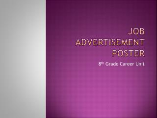 Job Advertisement Poster