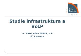 Studie infrastruktura a VoIP