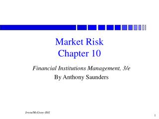 Market Risk Chapter 10