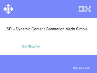 JSP – Dynamic Content Generation Made Simple