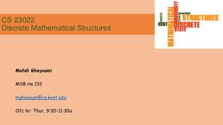 CS 23022 Discrete Mathematical Structures