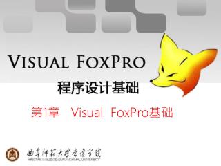 第 1 章 Visual FoxPro 基础