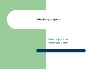 Privatizacija u sportu